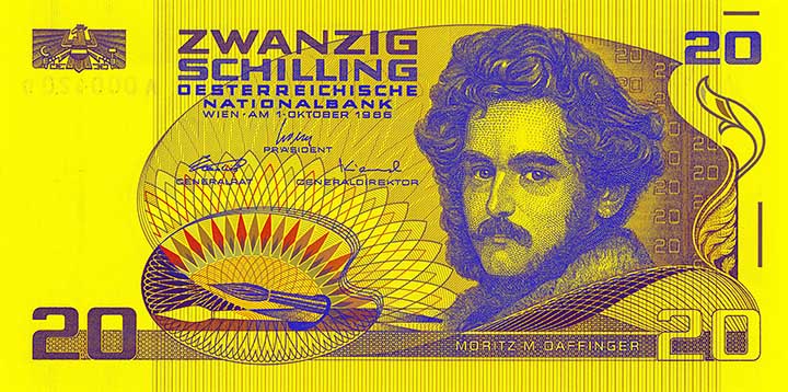20 schilling banknote frontside 20 schilling banknote frontside