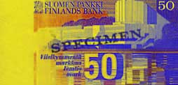 50 markka banknote backside 50 markka banknote backside