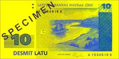 10 lats banknote frontside 10 lats banknote frontside