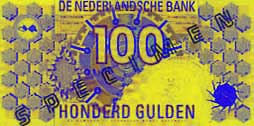 100 guilder banknote frontside 100 guilder banknote frontside